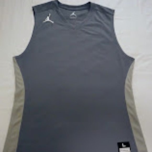 AIR JORDAN SLEEVELESS SHIRT (SIZE: LARGE / COLOR: GRAY) - Picture 3 of 8